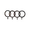 SINGLE CURTAIL ROD SET D.18 / BLACK-COPPER / SPROUT END SINGLE CURTAIL ROD SET D.18 / BLACK-COPPER / SPROUT END