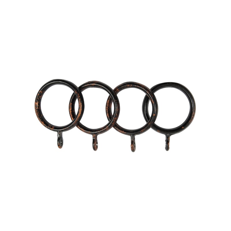 SINGLE CURTAIL ROD SET D.18 / BLACK-COPPER / SPROUT END SINGLE CURTAIL ROD SET D.18 / BLACK-COPPER / SPROUT END