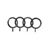 SINGLE CURTAIL ROD SET D.18 / BLACK-SILVER / BISHOP END SINGLE CURTAIL ROD SET D.18 / BLACK-SILVER / BISHOP END