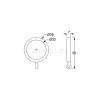 SINGLE CURTAIL ROD SET D.18 / BLACK-SILVER / BISHOP END SINGLE CURTAIL ROD SET D.18 / BLACK-SILVER / BISHOP END