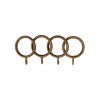 SINGLE CURTAIL ROD SET D.18 / GOLD-ANTIQUE / LEAF END SINGLE CURTAIL ROD SET D.18 / GOLD-ANTIQUE / LEAF END