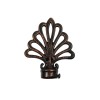 SINGLE CURTAIL ROD SET D.18 / BLACK-COPPER / PEACOCK END SINGLE CURTAIL ROD SET D.18 / BLACK-COPPER / PEACOCK END
