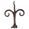 SINGLE CURTAIL ROD SET D.18 / BLACK-COPPER / SPROUT END SINGLE CURTAIL ROD SET D.18 / BLACK-COPPER / SPROUT END