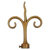SINGLE CURTAIL ROD SET D.18 / GOLD-ANTIQUE / SPRT END SINGLE CURTAIL ROD SET D.18 / GOLD-ANTIQUE / SPRT END