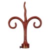 SINGLE CURTAIL ROD SET D.18 / GOLD-RED / SPROUT END SINGLE CURTAIL ROD SET D.18 / GOLD-RED / SPROUT END