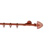 SINGLE CURTAIL ROD SET D.18 / GOLD-RED / PEACOCK END SINGLE CURTAIL ROD SET D.18 / GOLD-RED / PEACOCK END