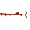 SINGLE CURTAIL ROD SET D.18 / GOLD-RED / SPROUT END SINGLE CURTAIL ROD SET D.18 / GOLD-RED / SPROUT END