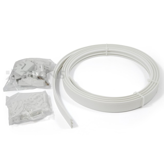FLEXIBLE PLASTIC RAIL / WHITE