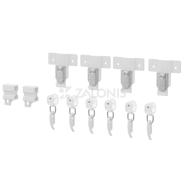 ACCESSORIES FOR FLEXIBLE ALUMINIUM RAIL / WHITE
