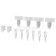 ACCESSORIES FOR FLEXIBLE ALUMINIUM RAIL / WHITE