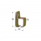 HEAVY DUTY CURTAIN RAIL WALL SUPPORT / IRIDIUM