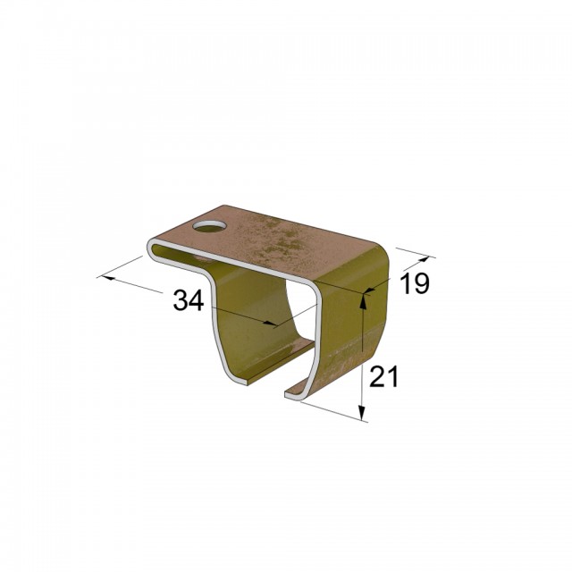 HEAVY DUTY CURTAIN RAIL CEILING SUPPORT / IRIDIUM
