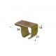 HEAVY DUTY CURTAIN RAIL CEILING SUPPORT / IRIDIUM