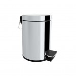 BATHROOM BIN 6LT STAINLESS STEEL / CHROME