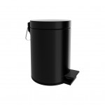 BATHROOM BIN 6LT STAINLESS STEEL / MAT BLACK