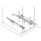 BOTTOM FIXING ACCESORY SET FOR m.749 PULL OUT BASE CABINET RACKS