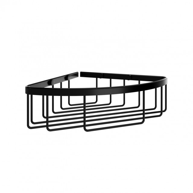 BOTTLE BASKET SHALLOW CORNER BLACK