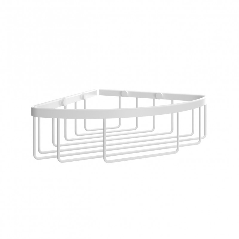 BOTTLE BASKET SHALLOW CORNER WHITE SPONGE AND BOTTLE BASKETS
