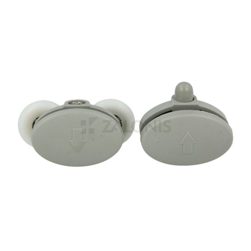 ROLLER SET FOR SHOWER BLIND 03 - 23mm / GRAY  SHOWER WHEELS