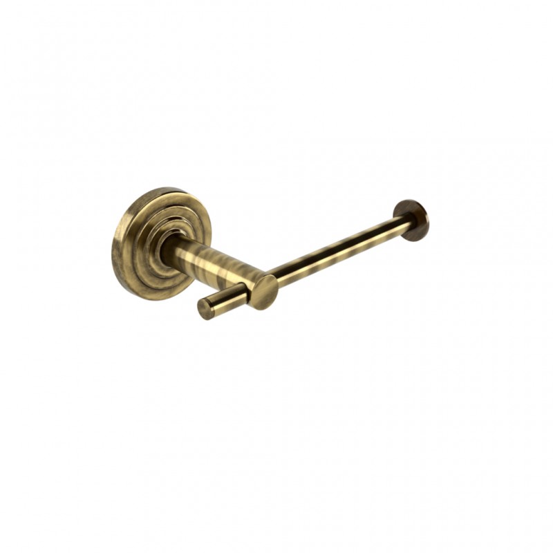 BRASS - TOILET ROLL HOLDER ANTIQUE