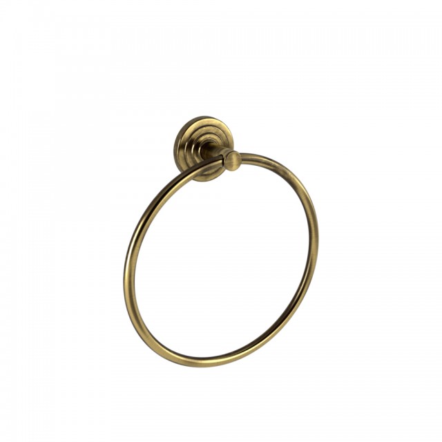 BRASS - TOWEL RING ANTIQUE