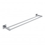 CUBE - DOUBLE TOWEL RAIL 60cm CHROMIUM