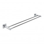 DELTA - DOUBLE TOWEL RAIL 60 CM CHROMIUM