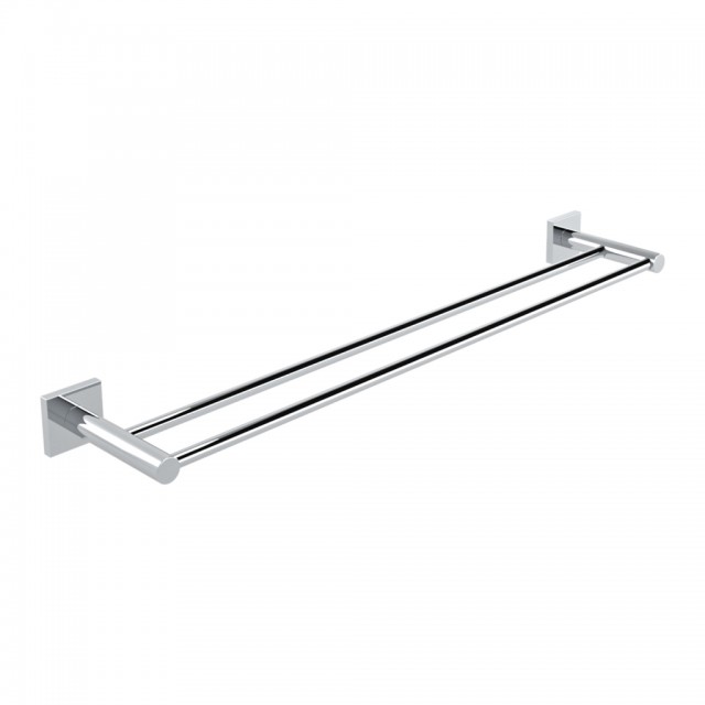 DELTA - DOUBLE TOWEL RAIL 60 CM CHROMIUM