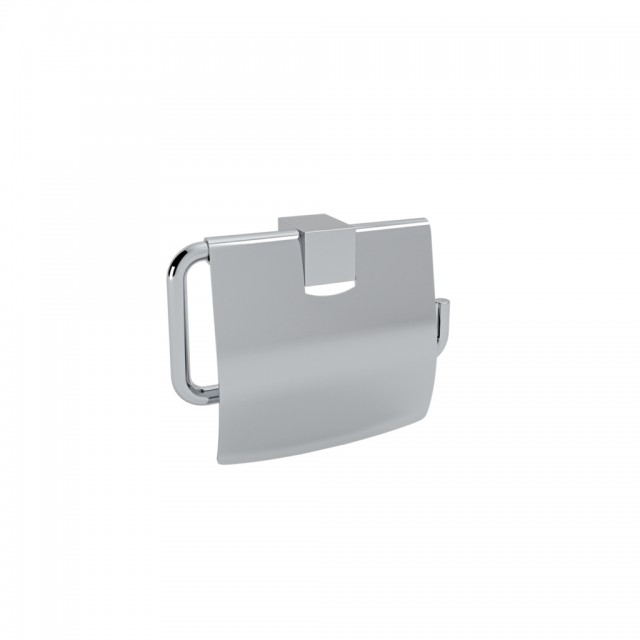 KAPPA - TOILET ROLL HOLDER WITH LID CHROMIUM
