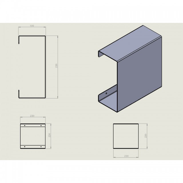 STRANTZA - BOX SHELF 23cm (height)