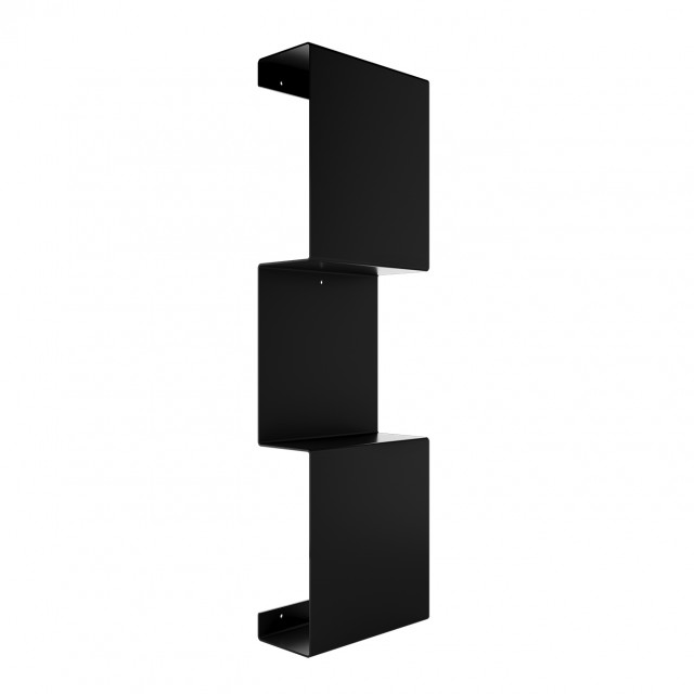 STRANTZA - TRIPLE BOX SHELF BLACK