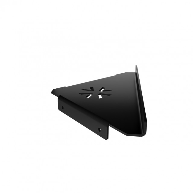 STRANTZA - CORNER SHELF WITH FACADE 2cm BLACK