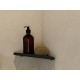 STRANTZA - CORNER SHELF WITH FACADE 2cm BLACK VERDI - STRANTZA