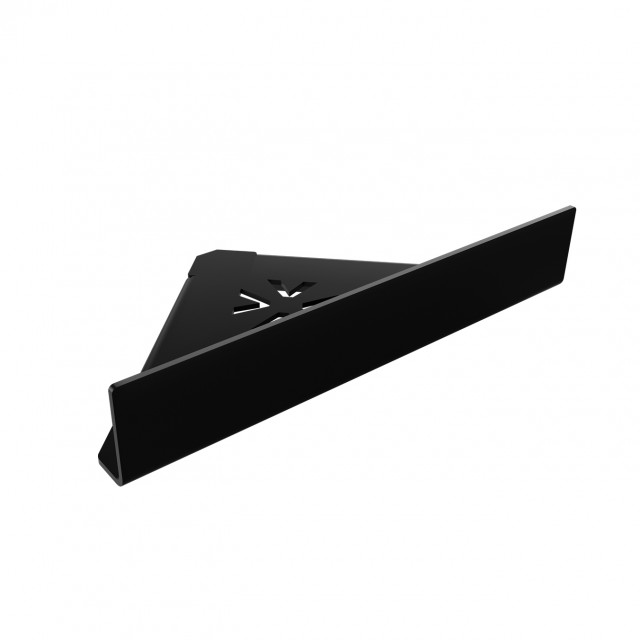STRANTZA - CORNER SHELF WITH FACADE 5cm BLACK