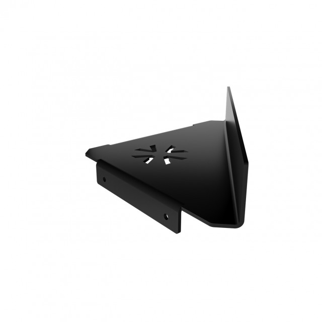 STRANTZA - CORNER SHELF WITH FACADE 5cm BLACK