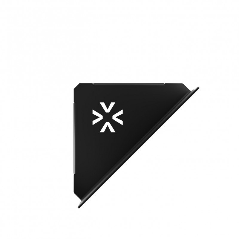 STRANTZA - CORNER SHELF WITH FACADE 5cm BLACK VERDI - STRANTZA