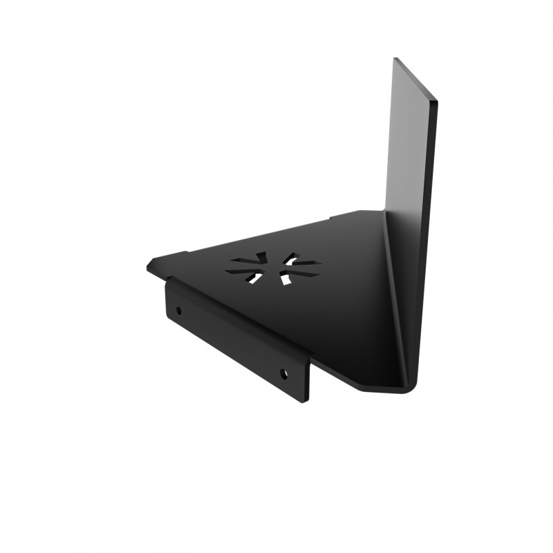 STRANTZA - CORNER SHELF WITH FACADE 12cm BLACK VERDI - STRANTZA