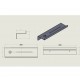 STRANTZA - SHELF SMALL LEDGER WITH DRAIN WARM GOLD VERDI - STRANTZA