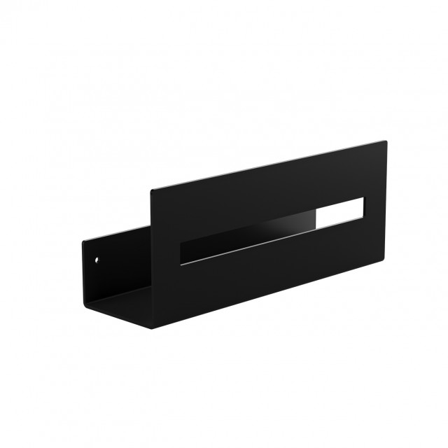 STRANTZA - SHELF HIGH LEDGER WITH FRONT WINDOW BLACK