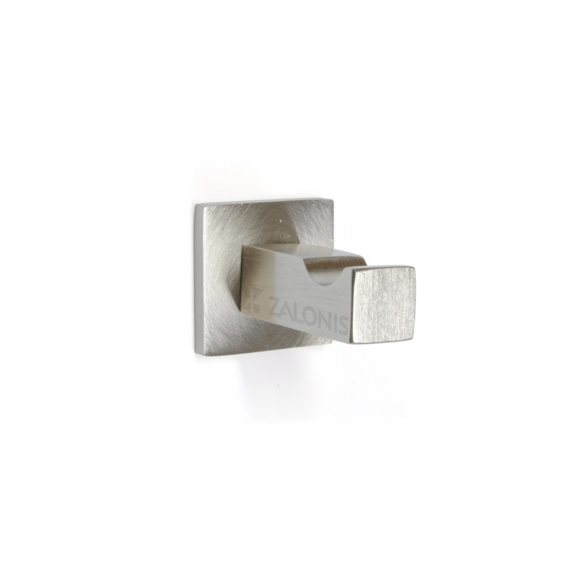 SQUARE SINGLE COAT HANGER M001 / MAT NICKEL BATHROOM ACCESSORIES