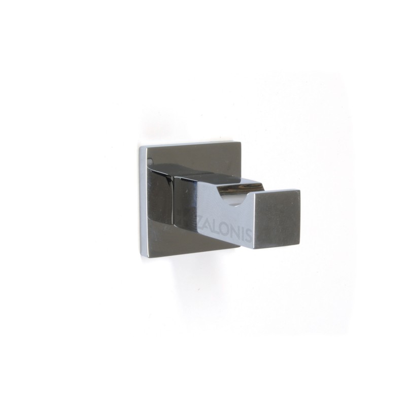 SQUARE SINGLE COAT HANGER M001 / CHROME BATHROOM ACCESSORIES