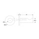 ROUND SINGLE COAT HANGER M002 / CHROME BATHROOM ACCESSORIES