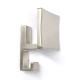 SQUARE COAT HANGER 1150 / MAT NICKEL WALL HANGERS