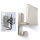 SQUARE COAT HANGER 1150 / MAT NICKEL WALL HANGERS