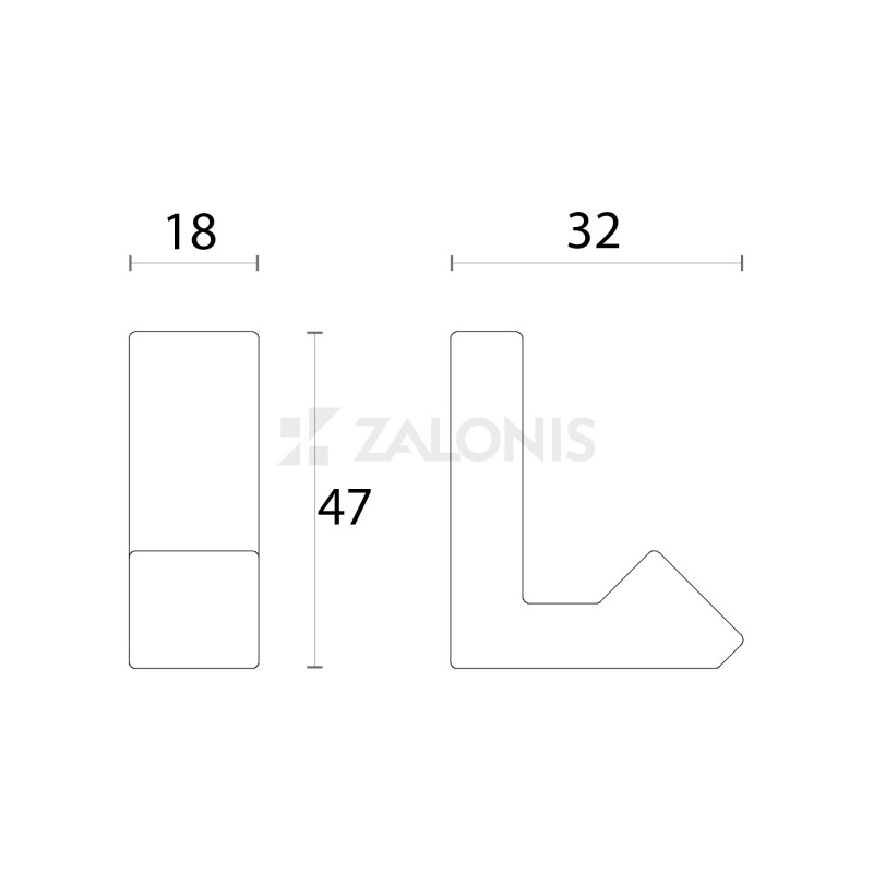 SINGLE COAT HANGER M4400 / MAT NICKEL WALL HANGERS