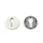 KEYHOLE LOCK ROUND ROSETTE STRAIGHT YALE / WHITE