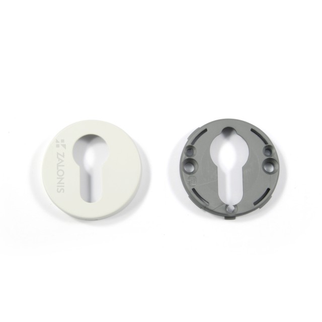 KEYHOLE LOCK ROUND ROSETTE STRAIGHT YALE / WHITE