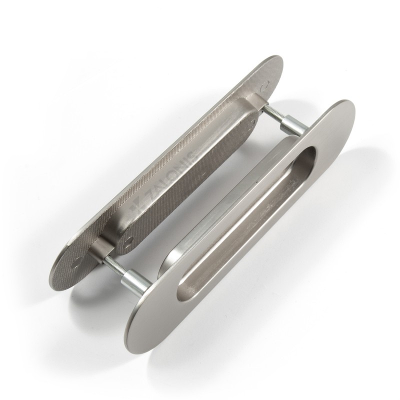 SLIDING DOOR OVAL HANDLE SET m.4080 / MAT NICKEL