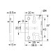 BOX FURNITURE LOCK 20mm / GOLD