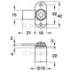 FURNITURE CAM LOCK D.18x22 m.133 / BLACK